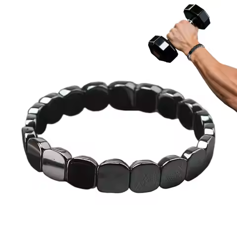 19cm Hematite Bracelet Fashionable Natural Hematite Stone Bracelet for Men for Father Husband Boyfri