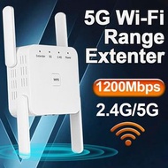 5G 無線 Wifi 中繼器擴展器 1200M 雙 Wi-Fi 2.4G 信號放大器增強器遠距離網絡智能家庭辦公室 2023 全新