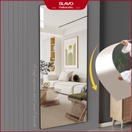 SALVO 3Sets 40*40cm Acrylic Soft Mirror Stickers HD full-length mirror Stitching mirror Wall Sticker