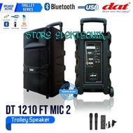 Ready Stok- Speaker Portable DAT 12 INCH DT-1210FT Mic Wireless