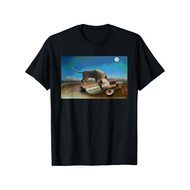 Famous Art Sleeping Gypsy T-Shirt Henri Rousseau Painting T-Shirt, Cotton Paint Shirt for Men Dad, W