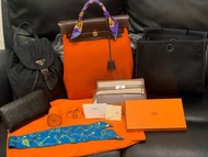 Hermes Herbag 31 ,Kelly wallet, Silk in