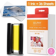C3S Compatible 1 Pack Ink Cassette + 36 Sheets Photo Paper KP-36IN KP-108IN KP108IN Compatible Canon