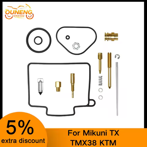 Motorcycle Carburetor Repair Kit For Mikuni TX TMX38 55431001244 16100-KZ3-L32 2017 KTM 125/150/250 