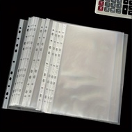 100pcs File Bag 11.89 x 9.17 inches thick & 11-hole plastic page protection film A4 protectiv