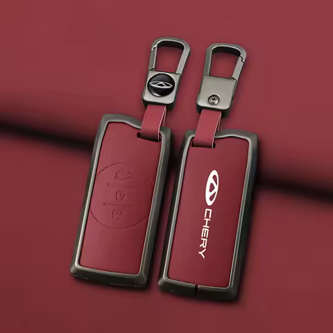 Car Zinc Alloy Leather Key Case Cover For Chery Tiggo 4 5X 7 Pro 8 Exeed Txl Tx Lx ARRIZO7 E3 E5 A3 