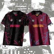 【FREE CUSTOM】T Shirt for Men Women Custom Name Jersey Baju Sukan Berkolar Jersey Retro Collar Footba