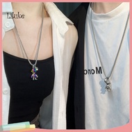LK 2Pcs Creative Design Lover Necklaces Smooth Surface