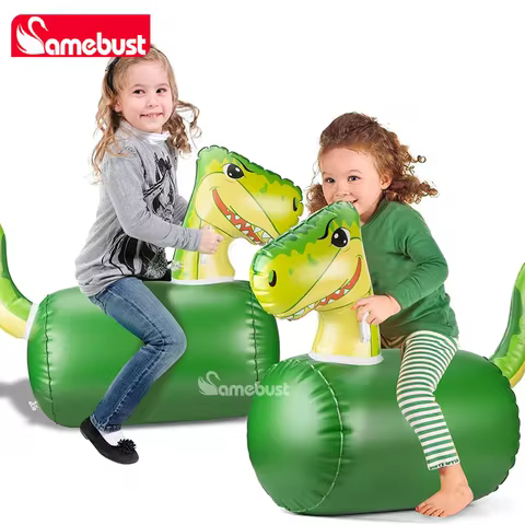 Camebust Inflatable Hopping Toddlers Toys Bouncy Unicorn Horse Dinosaur，Jumping Bouncing Animal Hopp