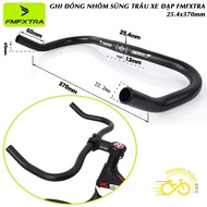 FMFXTRA bicycle aluminum buffalo horn handlebars 25.4 x 370mm (Handlebar tube size 25.4mm)
