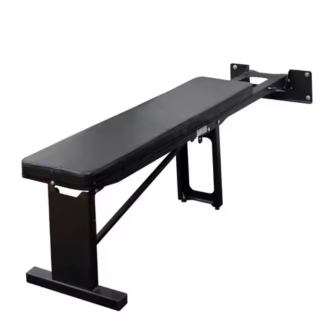 Wall-mounted Foldable Bench Press Bench Gym Dumbbell Bench Fitness Bench Folds Away for Space-saving