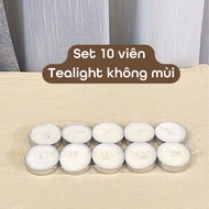 Tealight candles 10 pieces burn for 4 hours without odor