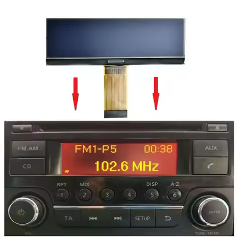 1x Car Radio Replacement LCD Display Screen For Nissan Qashqai/Juke/Micra/Navara/NV200 Car CD Player