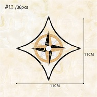 36Pcs/set Self Adhesive Ceramic Tile Stickers PVC Waterproof Wall Sticker Wear-resistant Art Diagona