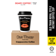 Deary Old Train Royal Style Instant Cup Coffee Premix - White Coffee/Cappuccino/Mocha (24 Cup)
