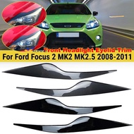 Xuming ไฟหน้าครอบคลุมคิ้วเปลือกตาสำหรับ Ford Focus II 2 MK2 MK2.5 2008-2011 ABS ป้องกันยานพาหนะเชลล์จัดแต่งทรงผม
