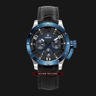 Alghani Watch Jam Tangan Wanita Expedition E 6381 BF LTUBUBA Ladies Blue Dial Black Leather Strap