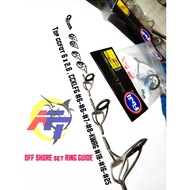 FUJI GUIDE SET ALCONITE for OFFSHORE ROD Jig, Light Popping, Jig Casting, casting
