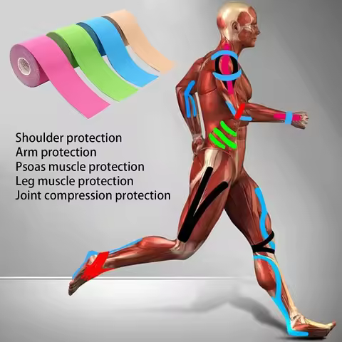 5M Kinesiology Tape Muscle Bandage Sports Cotton Elastic Adhesive Strain Injury Tape Knee Muscle Pai