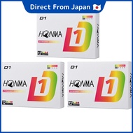 HONMA Golf D1 Balls 3-Dz Set (3 Dozen, 36 Balls) Multi