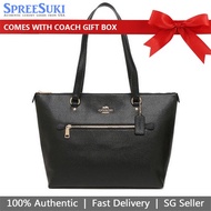 Coach Handbag In Gift Box Gallery Tote Black # 6840