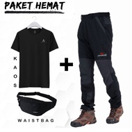 Paket Alat Olahraga Terbaru 2022 2023 Yoga Gym Matras Hemat Murah Promo 1 Set Pria Wanita Waterproof Empuk Tebal Komplit Paket Celana Gunung Pria Dengan Kaos Antarestar Dan Tas Slempang Pria Keren Outfit Kekinian WG749