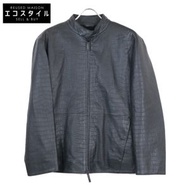 Armani Collezioni UCR41P UCP34 鱷魚壓花騎士夾克 48 碼