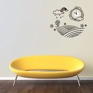 《Smart Design》創意無痕壁貼◆雨後時光 8色可選(含時鐘機芯)