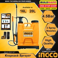 BUILDMATE Ingco Knapsack Sprayer 16L | 20L SOLD PER SET Manual Sprayer Tools HSPP4161 | HSPP41602 | HSPP42002 - IHT