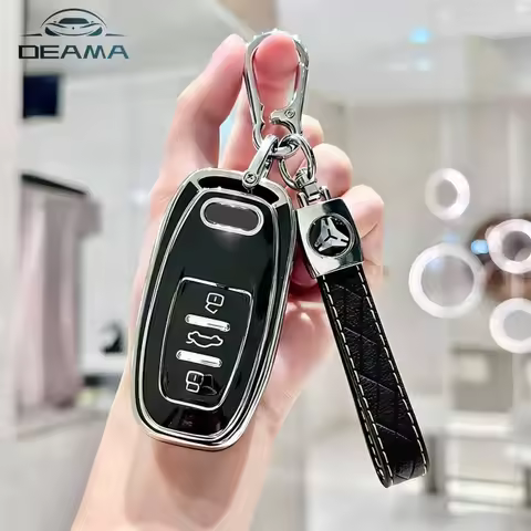 For Audi A1 A3 8P A4 B8 B9 A5 A6 C7 A7 A8 Q3 Q5 Q7 Q8 C8 D5 4M RS3 S4 S5 S7 TT E-tron TPU Car Key Ca
