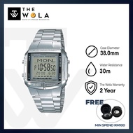 Casio Mens Digital DB-360-1A Data bank Stainless Steel Watch (TWP-01)