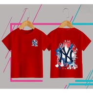 2026【220G 100%Cotton】 NELLY children's t shirt 100% Premium cotton unisex size 2/3 to 12/13 2025 Kid