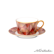 NORITAKE 繽紛萬花筒金邊-單客咖啡杯-禮盒組