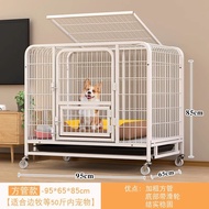 Dog Cage Dog Fence with Detachable Tray Indoor Dog House Large Dog Small Dog Universal Home Safety F