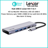 Lexar H31 LPAH31N-RNNG 7-in-1 USB Type-C Hub | Power Delivery upto 100W | HDMI 2.0 output 60z |