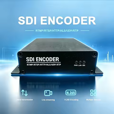 3G HD SD-SDI to IP Encoder Capture Card H.265 H.264 Live Stream Pusher for IPTV SRT Stream Network V