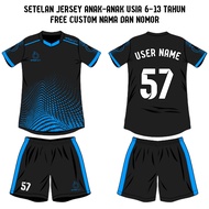 COD Setelan Jersey Olahraga Anak Free Custom Nama Dan Nomor  Baju Bola Anak-Anak Usia 6-13 Tahun Bisa Request Nama Sendiri Jersey Futsal Anak Setelan Jersey Bola Anak Murah