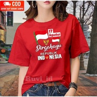T-shirt 17 August 224 Hut Ri Adult August Clothes Merdeka Gymnastics 79th Suit Set Independence Shir
