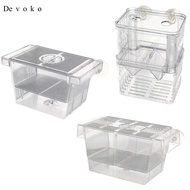 [Devoko] Transparent Fish Breeding Box for Isolated Eggs with Suction Cups for Betta And Guppy