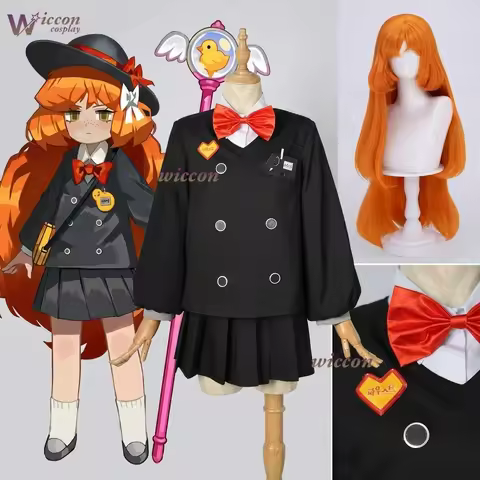 Limbus Company Prison Bus, Lee Box, Ishmael, Sinclair, Faust cosplay black skirt JK set with wig for