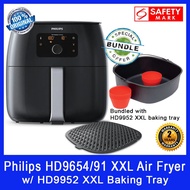 Philips HD9654 XXL Air Fryer. Includes FOC Grill Pan &amp; HD9952XXL Baking Tray. 1.4 kg Capacity. Fat Removal Technology
