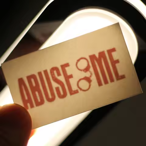 Abuse Me English Letter Hotwife Cuckold Temporary Tattoos, Adult Waterproof Sticker.