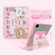 For iPad Pro 11 2021 Case 2020 iPad Air 4 Air 5 2022 Case 360 Degree Rotation For iPad Mini 6 2021 9th 8th 10.2 inch Cover Cartoon Painting Candy Cake Bear