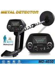 Md4030黑色金屬探測器,專業精確的指針式地下金探器ip68防水金屬探測器