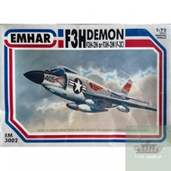 EMHAR 1/72 F3H Demon F3H-2N or F3H-2M F-3C Fighter Aircraft Model Assembly