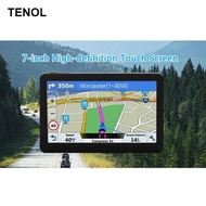 [TENOL] GPS Navigator 7 Inch Truck Car Navigation Device Lane Guidance FM Transmitter for Vehicle Ro