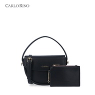 Carlo Rino Black Golding Curved Bag