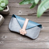 猫爪眼鏡盒 太陽眼鏡盒 意大利頭層擦蠟皮 眼鏡包