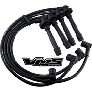 VMS RACING 10.2mm High Performance Engine Ignition Spark Plug Wires Wire Set in Black Compatible wit
