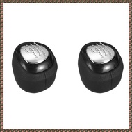 (JPTZ) 2X 6 Speed Gear Shift Knob Leather Lever Shifter for 93 9-3 2003-2012